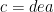 c = dea