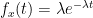 f_{x}(t)=\lambda e^{-\lambda t}