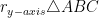 r_{y-axis} \triangle{ABC}