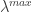 \lambda^{max}