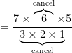 = \dfrac{7 \times \overbrace{6}^{\text{cancel}} \times 5}{\underbrace{3 \times 2 \times 1}_{\text{cancel}}}