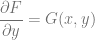\dfrac{\partial F}{\partial y} = G(x, y)