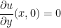 \dfrac{\partial u}{\partial y}(x,0)=0