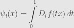 \displaystyle\psi_i(x)=\int\limits_0^1D_if(tx)\,dt