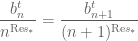 \displaystyle \frac{b_n^t}{n^{\mathrm{Re} s_*}} = \frac{b_{n+1}^t}{(n+1)^{\mathrm{Re} s_*}}