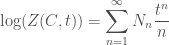 \displaystyle \text{log}(Z(C,t))=\sum_{n=1}^{\infty}N_{n}\frac{t^{n}}{n}