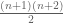 \frac{(n+1)(n+2)}{2}