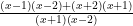 \frac{(x-1)(x-2) + (x+2)(x+1)}{(x+1)(x-2)}