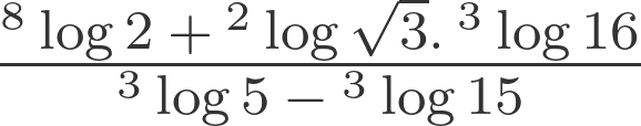 Log8 log 2