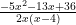 \frac{-5x^2-13x+36}{2x(x-4)}