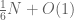 \frac{1}{6} N + O(1)