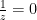 \frac{1}{z}=0