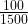 \frac{100}{1500}