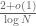 \frac{2+o(1)}{\log N}