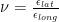 \nu = \frac{\epsilon_{lat}}{\epsilon_{long}} 