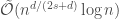 \tilde{\mathcal{O}}(n^{d/(2s+d)}\log n) 