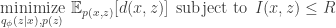 \underset{q_\phi(z\mid x),p(z)}{\text{minimize}}\:\:\mathbb{E}_{p(x,z)}[d(x,z)]\:\:\text{subject to}\:\: I(x,z)\le R 