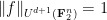 {\|f\|_{U^{d+1}({\bf F}_2^n)} = 1}