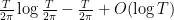 {\frac{T}{2\pi} \log \frac{T}{2\pi} - \frac{T}{2\pi} + O(\log T)}