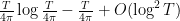 {\frac{T}{4\pi} \log \frac{T}{4\pi} - \frac{T}{4\pi} + O(\log^2 T)}