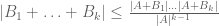 |B_1 + \ldots + B_k| \leq \frac{|A+B_1| \ldots |A+B_k|}{|A|^{k-1}}