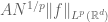 A N^{1/p} \|f\|_{L^p({\Bbb R}^d)}