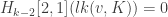 H_{k-2}[2,1](lk(v,K))=0
