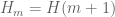 H_m=H(m+1)