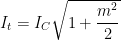 I_t = I_C\sqrt{1+\dfrac{m^2}{2}}