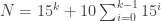 N=15^k+10 \sum_{i=0}^{k-1} 15^i