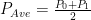 P_{Ave}=\frac{P_0+P_1}{2}