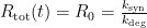 R_{\textrm{tot}}(t)=R_0=\frac{k_{\textrm{syn}}}{k_{\textrm{deg}}}