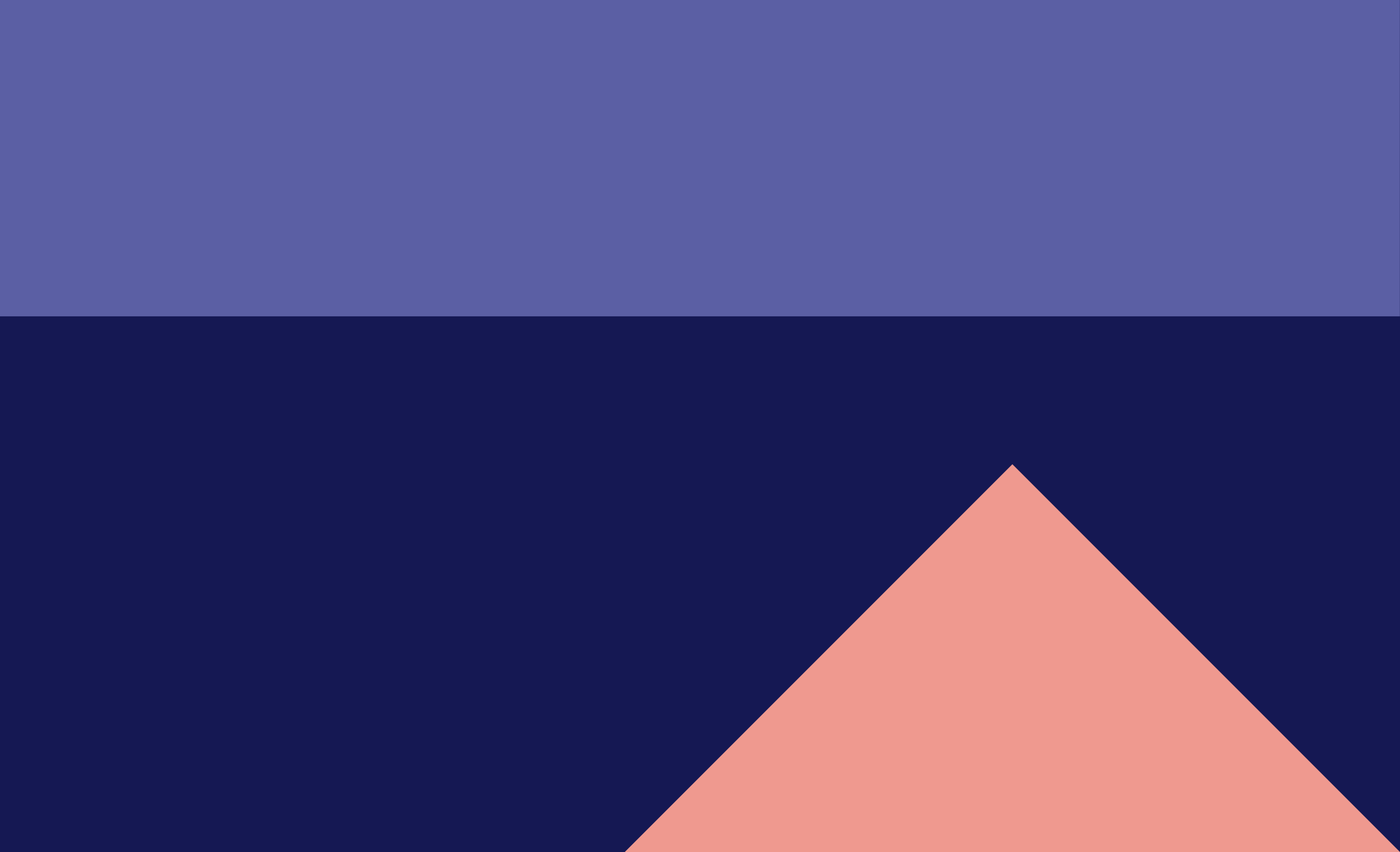 Orange triangle in purple background
